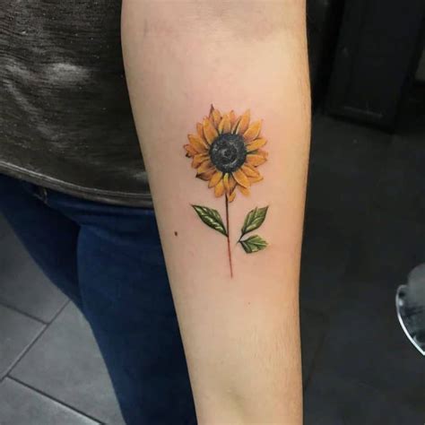 Small Sunflower Tattoo Ideas