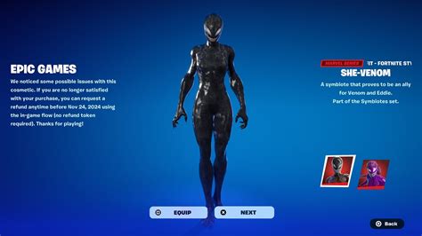 HOW TO REFUND SHE VENOM SKIN IN FORTNITE YouTube