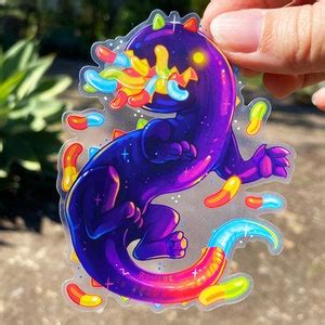 Gummy Worm Monster Sticker Transparent Sticker Candy Gore Sticker - Etsy