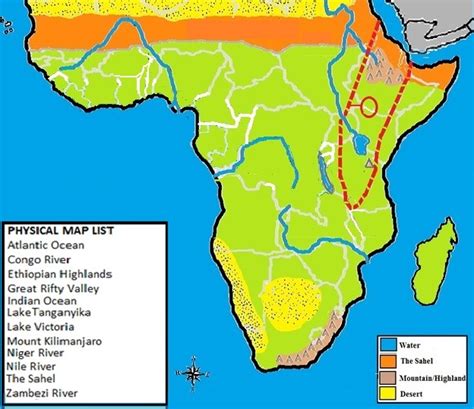 Sub Saharan Africa Physical Map Diagram Quizlet | Sexiz Pix