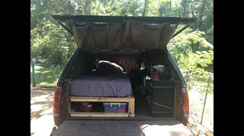 Camper Shell Set Up For Urban Camping On A Ford F 150 Youtube