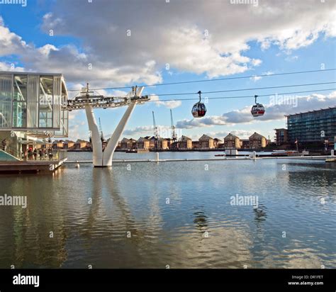 The Emirates Air Line Thames Cable Car Royal Docks Terminal London