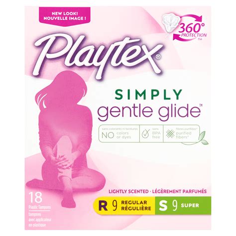 Playtex Simply Gentle Glide Scented Tampons Multi Pack Regular Super