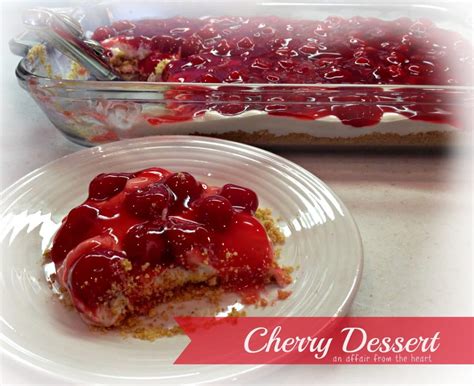 Graham Cracker Crust Creamy Center And Topped With Cherry Pie Filling