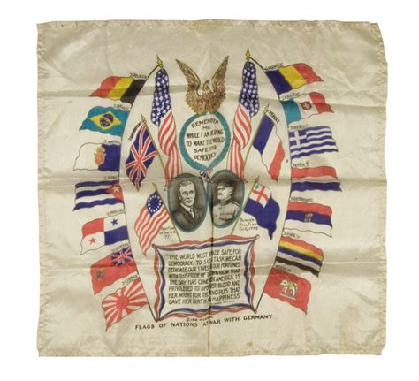 Hake S WORLD WAR I HANKY WITH WILSON PERSHING