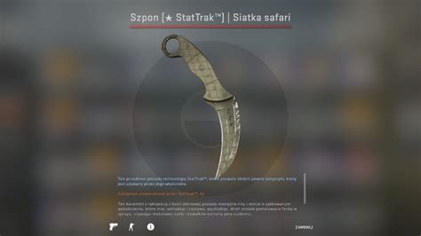 nóż cs go kosa skin szpon stattrak Szczecin Kup teraz na Allegro