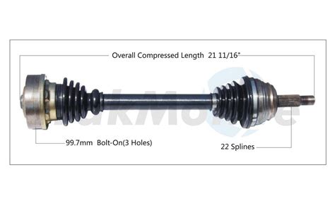 Vw Cv Axle Shaft Front Driver Side Aftermarket Vw Surtrack Vw