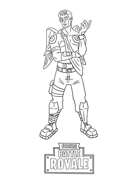 Coloriage Imprimer Fortnite Chevalier Noir