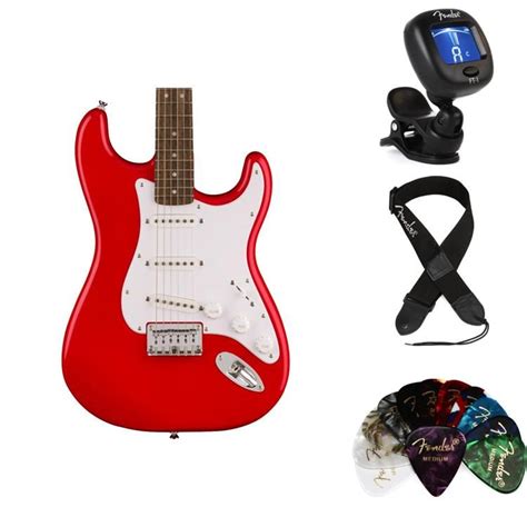 Squier Sonic Stratocaster Ht Electric Guitar Essentials Bundle Torino