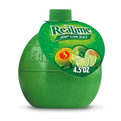 Realime 100 Lime Juice 45 Fl Oz