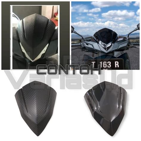 Jual VISOR VARIO HITAM BLACK SERIES MODEL SEPERTI ORIGINAL HONDA VARIO