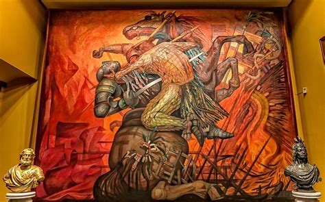 La Fusión de Dos Culturas Mural de Jorge González Camarena Obras de