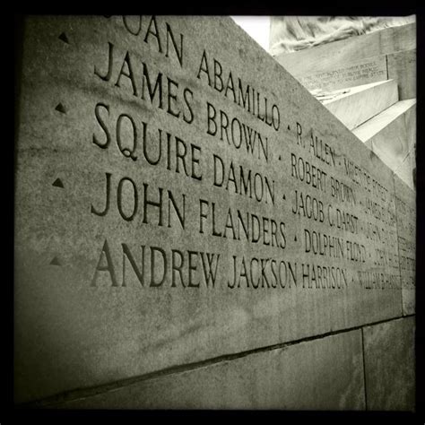 Remembering the Brave: Alamo Memorial Names