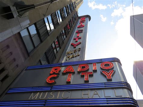 Radio City Music Hall on Broadway in NYC