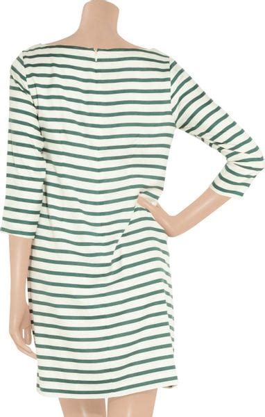 J Crew Striped Silk Shift Dress In White Lyst