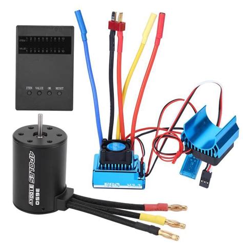 EBTOOLS Carte De Programme RC Moteur 3650 3100KV ESC Sans Balais