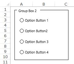 How To Insert And Use A Radio Button Option Button In Excel