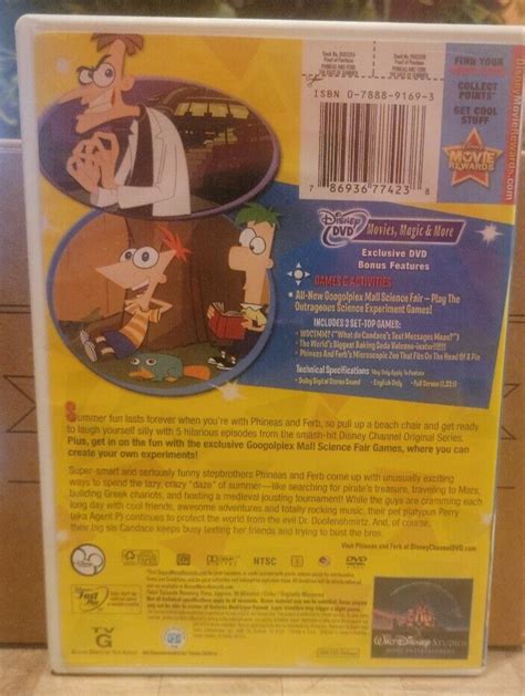 Phineas And Ferb The Daze Of Summer Dvd 786936774238 Ebay