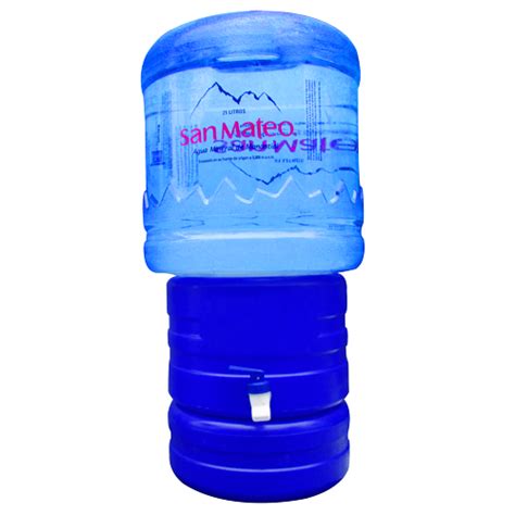 Dispensador De Agua Azul Bidón De Agua Mineral San Mateo 21 Litros