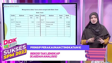 Sukses Spm Prinsip Perakaunan Tingkatan Rekod Tak Lengkap