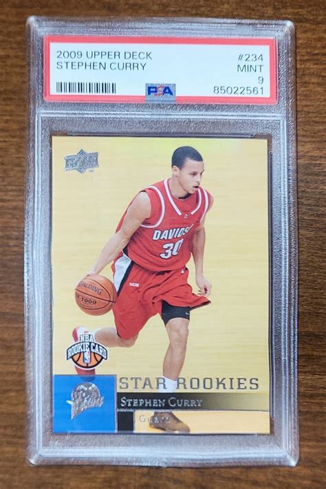 2009 UPPER DECK STEPHEN CURRY 234 ROOKIE RC GOLDEN STATE WARRIORS PSA