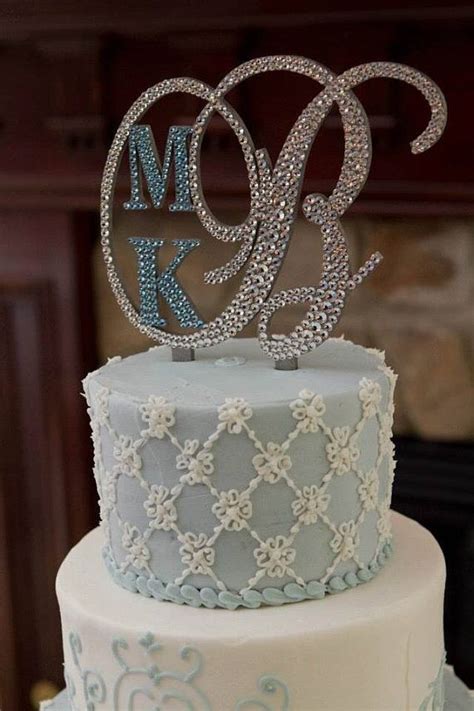 FREE SHIPPING Swarovski Crystal Monogram Cake By EnchantingMoment 75