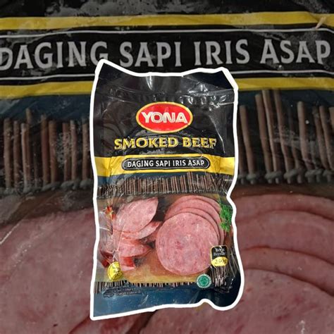 Jual Yona Smoked Beef Daging Sapi Asap Gram Isi Slice Shopee