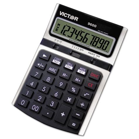 9600 Desktop Business Calculator 10 Digit Lcd