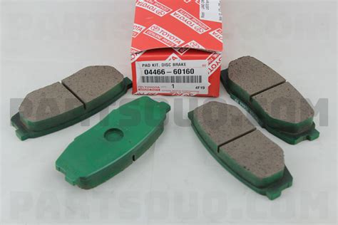 PAD KIT DISC BRAKE REAR 0446660160 Toyota Parts PartSouq