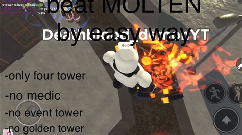 I Beat The Molten Mode In Tower Defence Simulator Using Easy Way