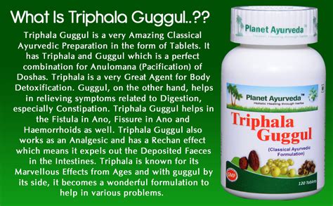 Planet Ayurveda Triphala Guggul Tablets 120 Tablets Pack Of 2