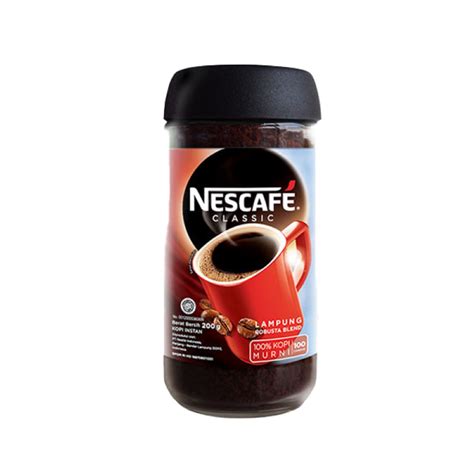 Jual Nescafe Classic Kopi Instan Kopi Hitam 200g Jar Shopee Indonesia