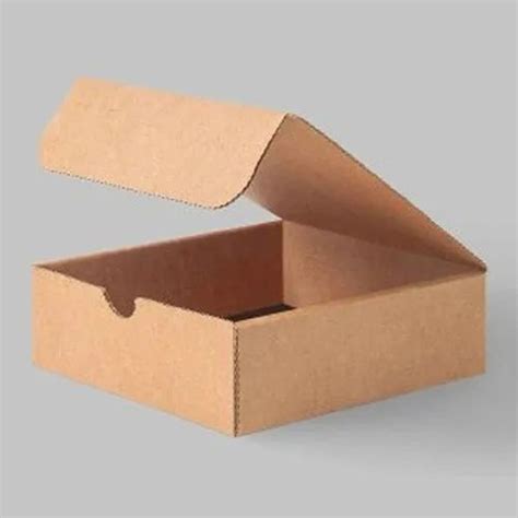 Brown Square Kraft Paper Corrugated Box Size Lxwxh Inches 12l X 12w