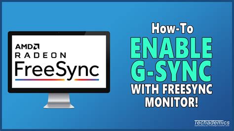 How To Enable G Sync On Freesync Monitor Youtube