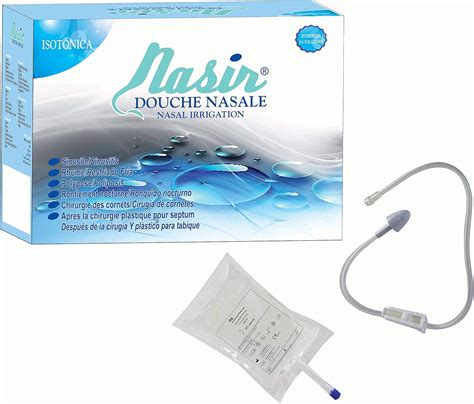 NASIR DOCCIA NASALE ISOTONICA CONF 8 SACCHE 500ml 2 DEFLUSSORI Con