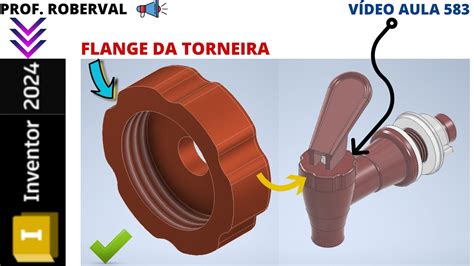 Aula 583 Modelamento Da Flange Rosca Da Torneira Do Filtro De