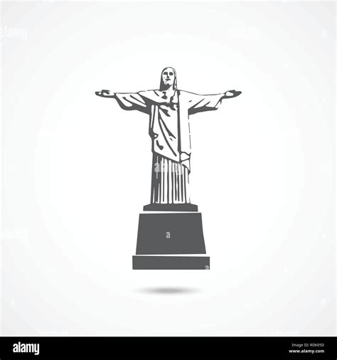 Christ the redeemer rio de janeiro brasil Stock Vector Images - Alamy