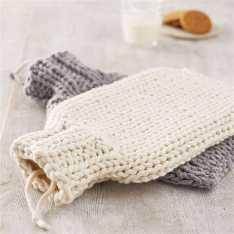 Hand Knitted Hot Water Bottle Cover