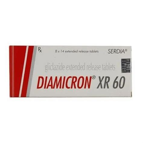 Gliclazide Diamicron XR 60 Tablet Serdia Prescription At Rs 189 Strip