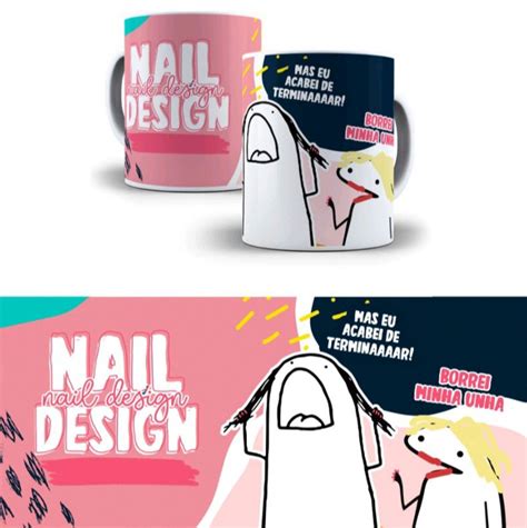 Caneca Flork Nail Designer Elo7 Produtos Especiais