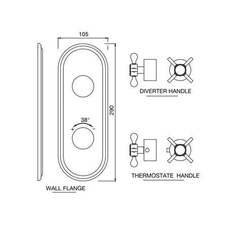 Jaquar Queens Prime Aquamax Exposed Part Kit Of Thermostatic Shower