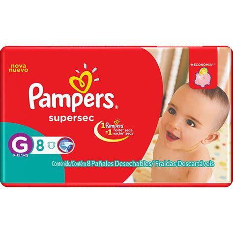 Fraldas Supersec Grande Unidades Pacotinho Pampers Submarino