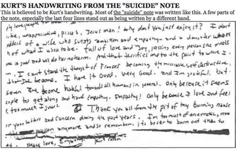 Kurt Cobain’s Suicide Note Analyzed – Handwriting University: Learn ...