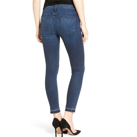 Hudson Nico Mid Rise Super Skinny Leg Ankle Released Hem Jeans In MNSH