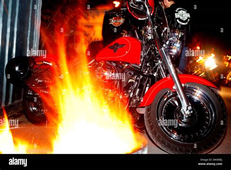 Motorcycle In Flames Hi Res Stock Photography And Images Alamy