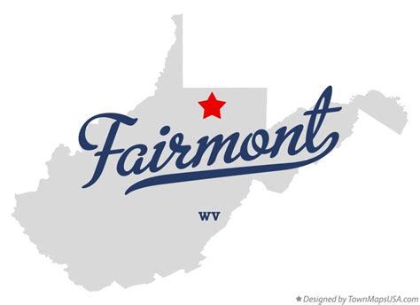 Map of Fairmont, WV, West Virginia