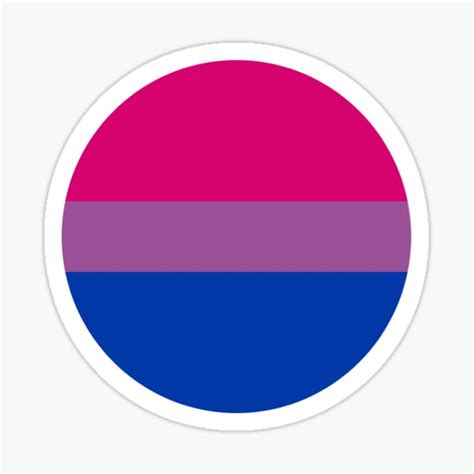 Bisexual Flag Circle Sticker For Sale By Jamesquentin Redbubble