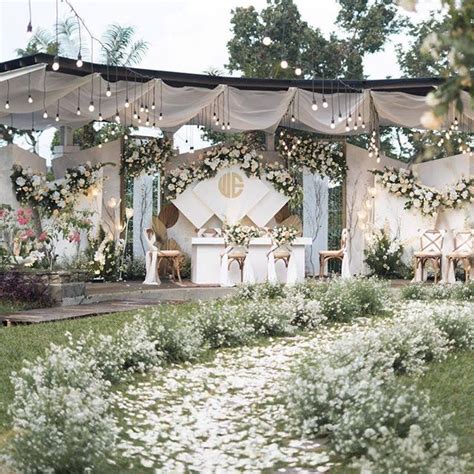 dekorasi pernikahan outdoor minimalis dekorasi wedding outdoor