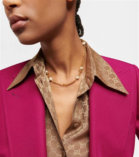 Gucci Interlocking G Embellished Necklace Gucci