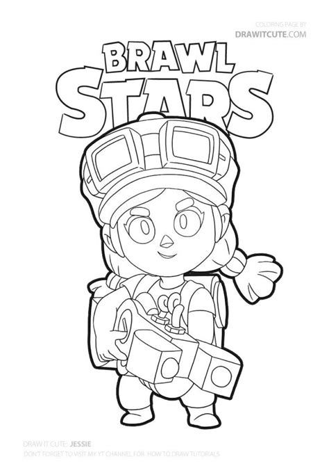 Brawl Stars Coloring Pages Sandy Mewarnai Alat Komunikasi